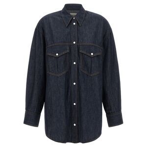Khaite Blue Cotton Women's Blouse